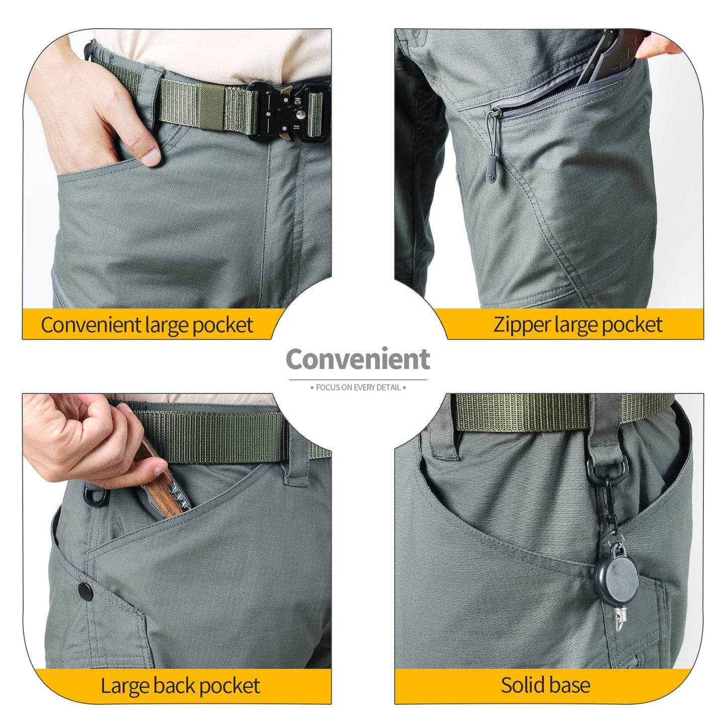 Men's Urban Pro Stretch Tactical Trousers Army Green