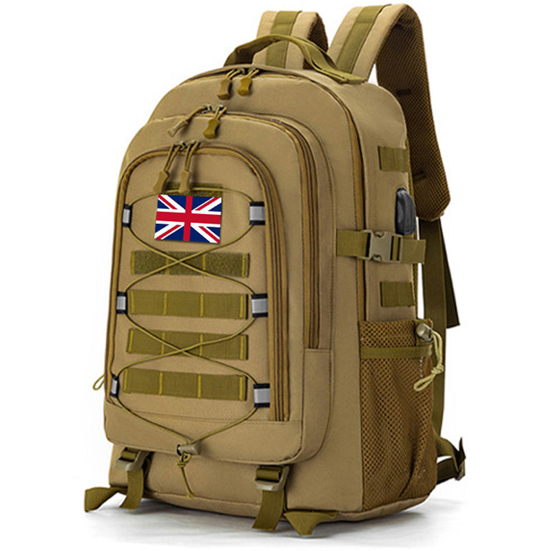 35L USB Charging Port Tactical Backpack with Headphone Interface