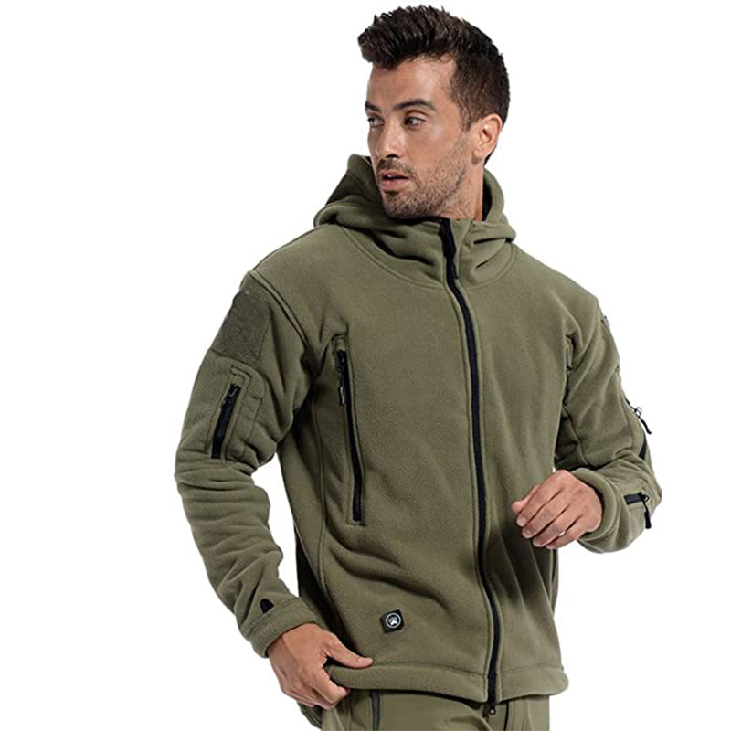 Archon Warm Fleece Hooded Tactical Military Jacket Coat