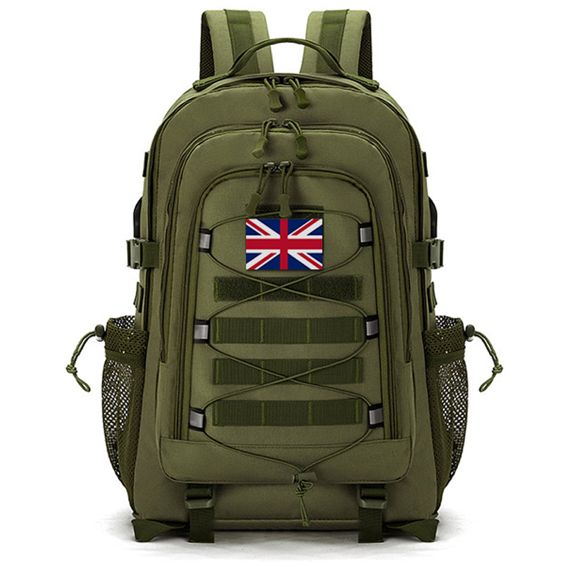 35L USB Charging Port Tactical Backpack with Headphone Interface