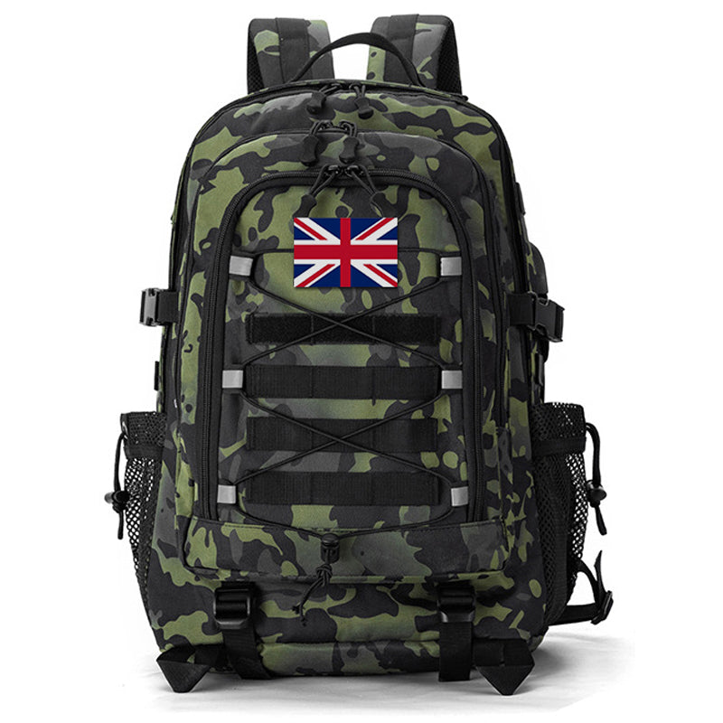 35L USB Charging Port Tactical Backpack with Headphone Interface