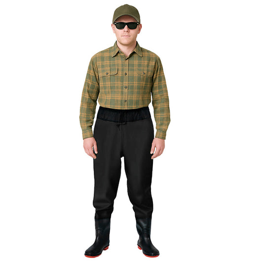 Men's Fishing Waders Waterproof Fishing Trousers with Boots