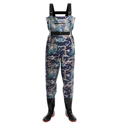 TWS Chest Waders with Boots – Waterproof Fishing & Hunting Waders for Men & Women, Durable 2-Ply Nylon/PVC Chest Waders for Outdoor Use